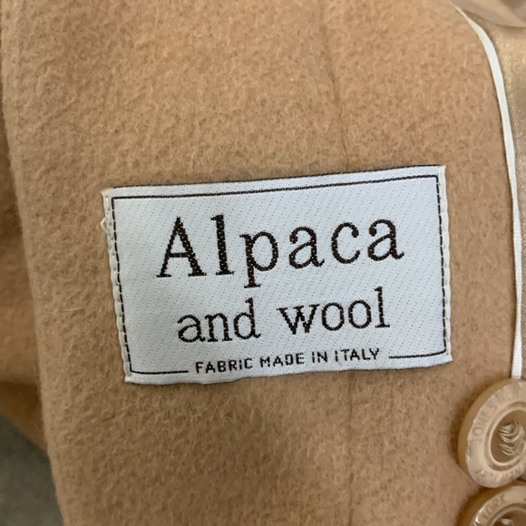 Vintage jones New York wool alpaca maxi Tan camel Belted Coat - Picture 6 of 11